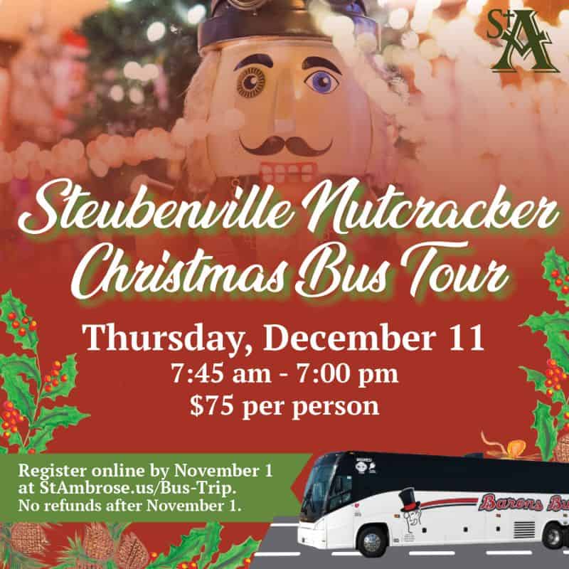 Steubenville Nutcracker Christmas Bus Trip: WAITLIST ONLY