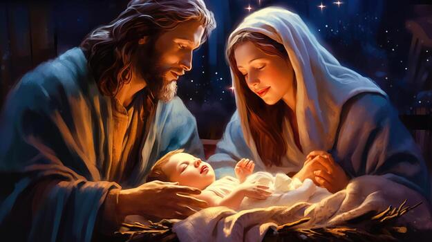 miracle-of-christmas-biblical-nativity-of-jesus-christ-generative-ai-photo